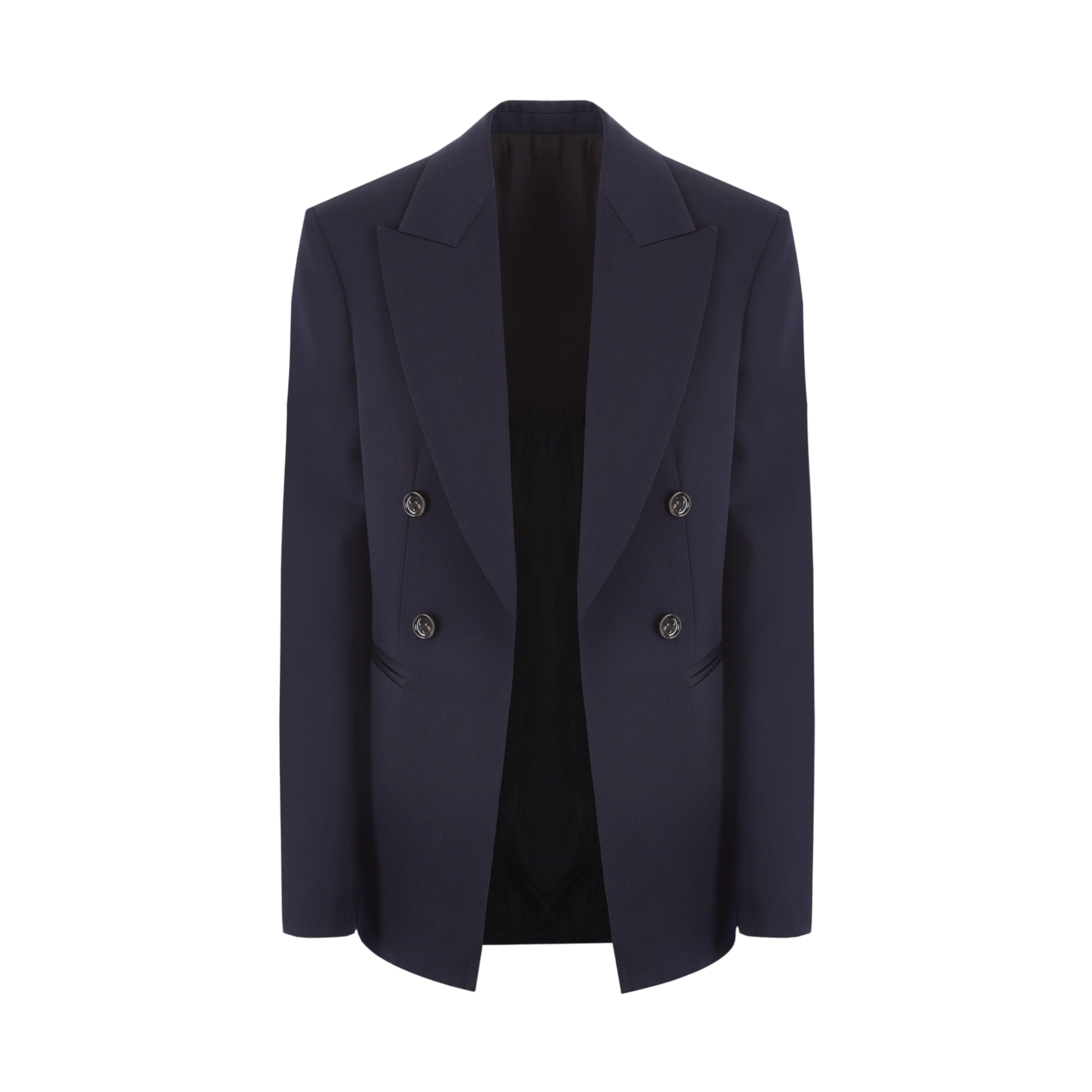 Double-breasted Grain De Poudre Jacket-BOTTEGA VENETA-JOHN JULIA