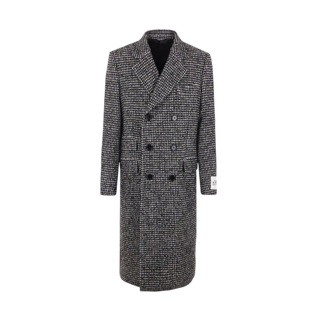 Double-breasted Houndstooth Coat-DOLCE & GABBANA-JOHN JULIA