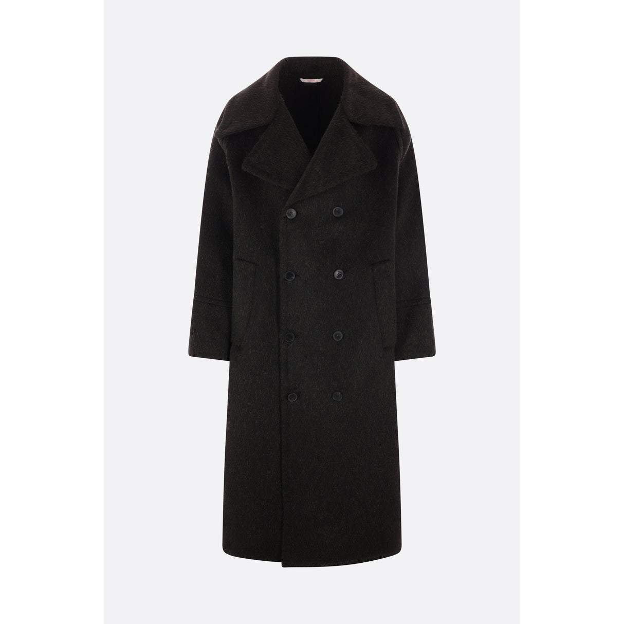 Double-breasted Mohair Wool Blend Coat-VALENTINO GARAVANI-JOHN JULIA