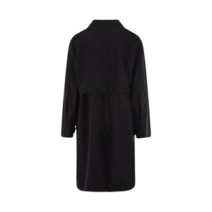 Double-breasted Nylon Trench Coat-BOTTEGA VENETA-JOHN JULIA