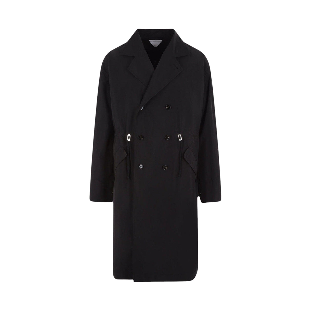 Double-breasted Nylon Trench Coat-BOTTEGA VENETA-JOHN JULIA