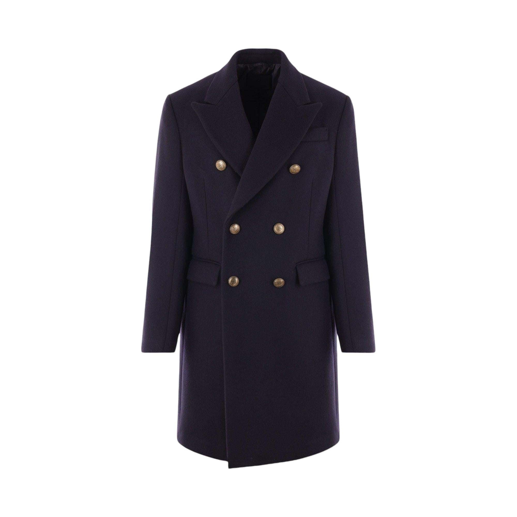 Double-breasted Wool and Cashmere Coat-PRADA-JOHN JULIA