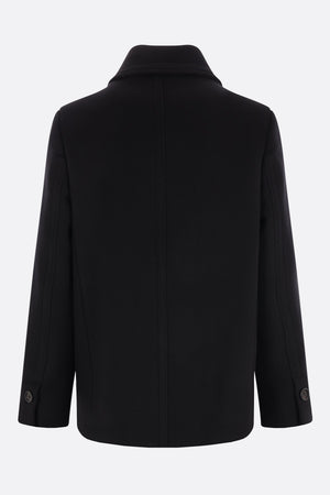 Double-Breasted Wool And Cashmere Peacoat-FERRAGAMO-JOHN JULIA