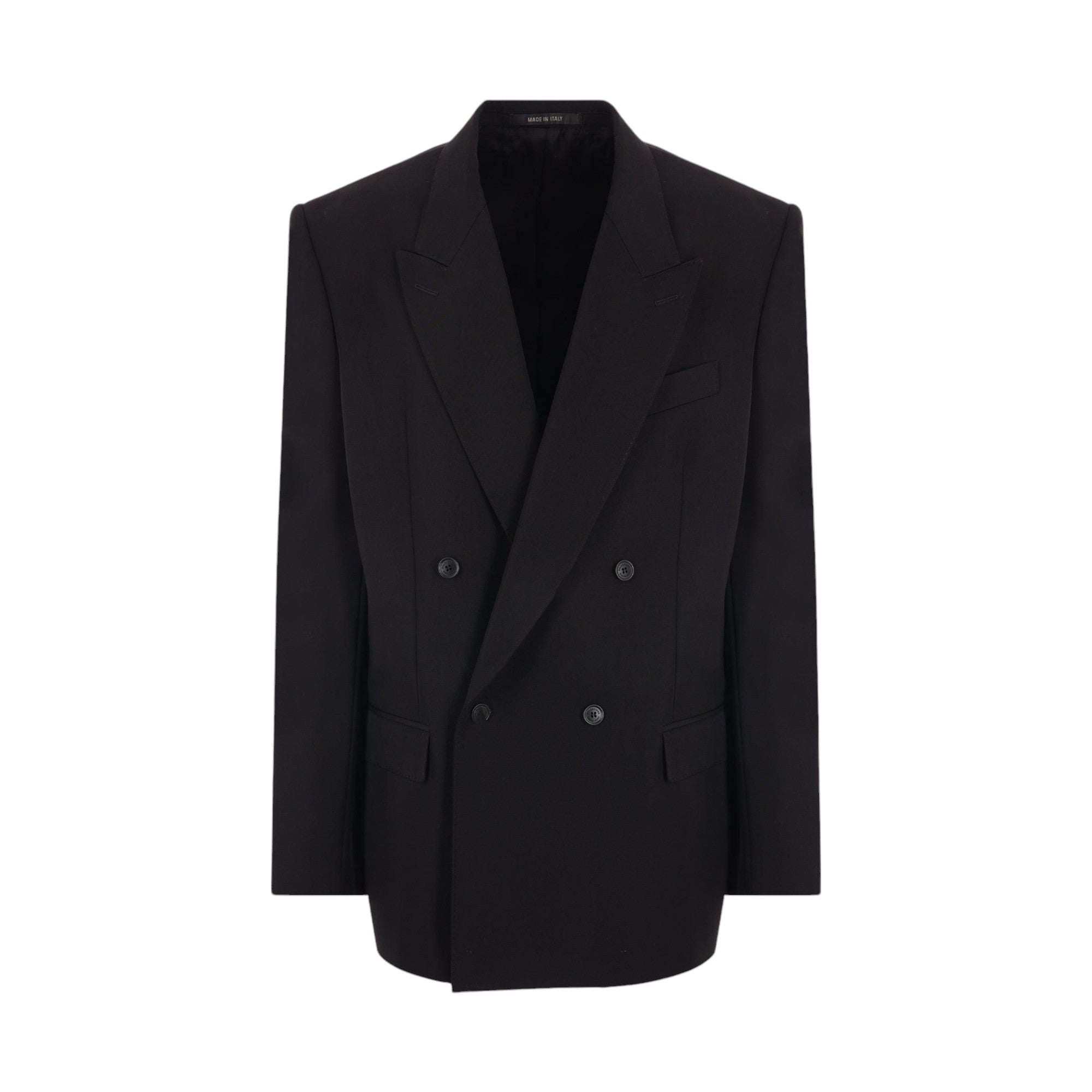 Double-breasted Wool Jacket-BALENCIAGA-JOHN JULIA