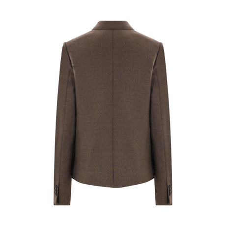 Double-breasted Wool Jacket-LOEWE-JOHN JULIA