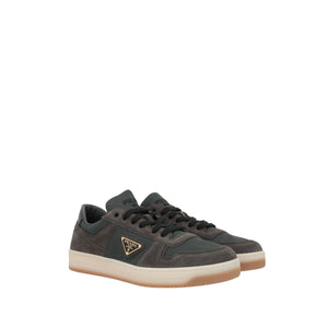 Downtown Suede Nylon Sneakers-PRADA-JOHN JULIA