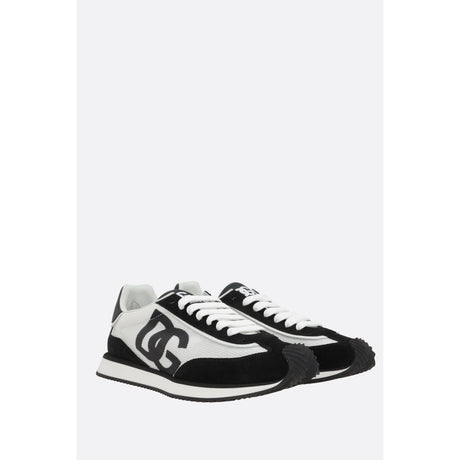 Dragon Mesh And Suede Sneakers-DSQUARED2-JOHN JULIA