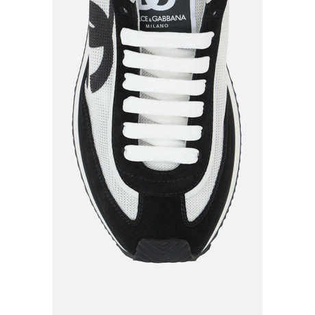 Dragon Mesh And Suede Sneakers-DSQUARED2-JOHN JULIA