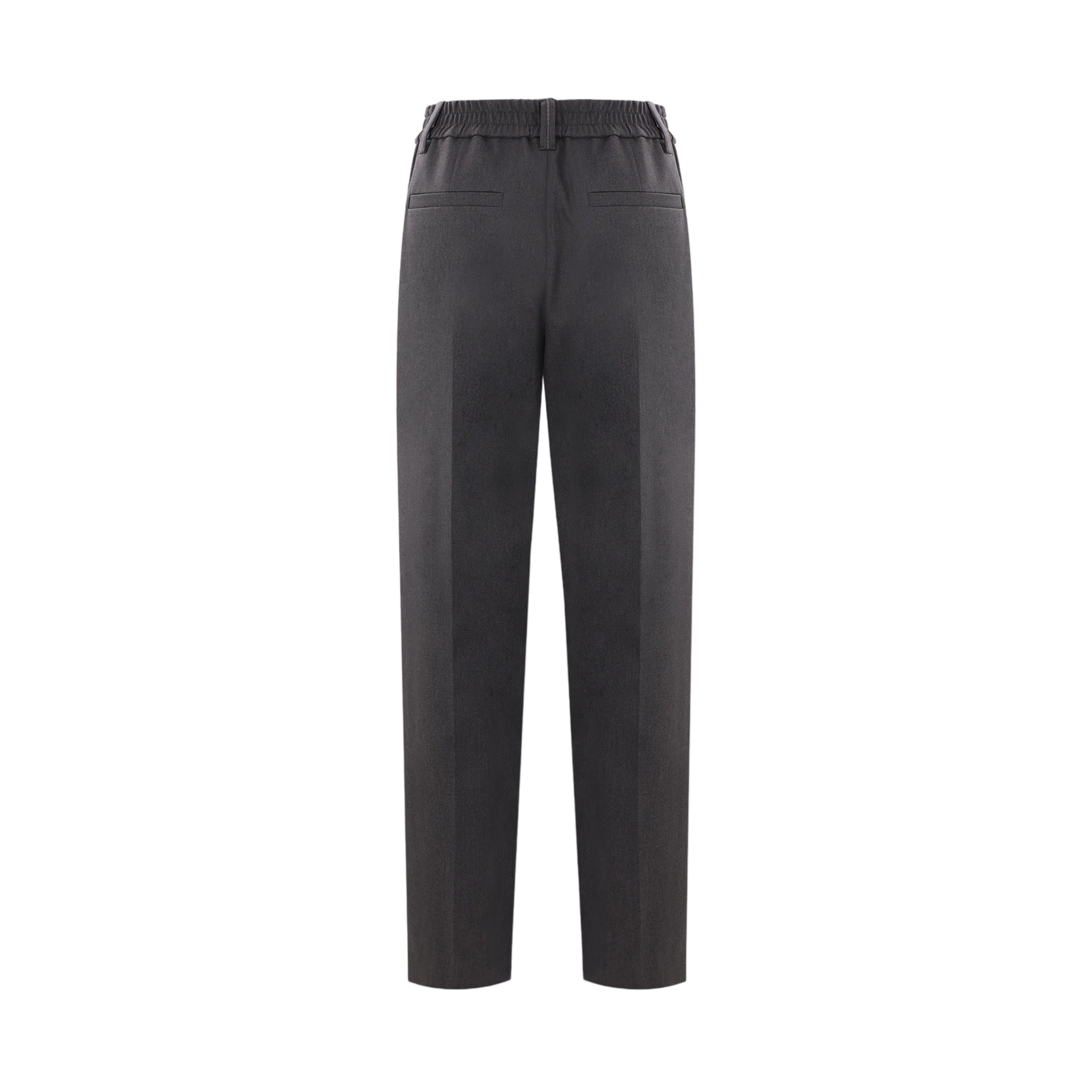 Drill Darted Trousers-BRUNELLO CUCINELLI-JOHN JULIA