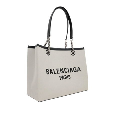 Duty Free Medium Canvas Tote Bag-BALENCIAGA-JOHN JULIA