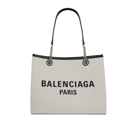 Duty Free Medium Canvas Tote Bag-BALENCIAGA-JOHN JULIA