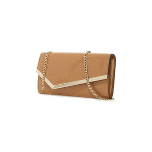 Patent Leather Emmie Clutch Bag.