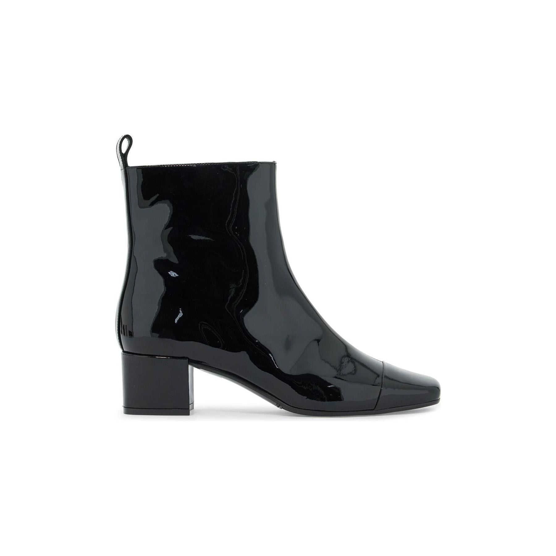 Estime Patent Leather Ankle Boots