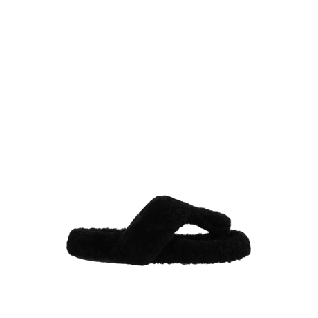 Ease Shearling Thong Sandals-LOEWE-JOHN JULIA