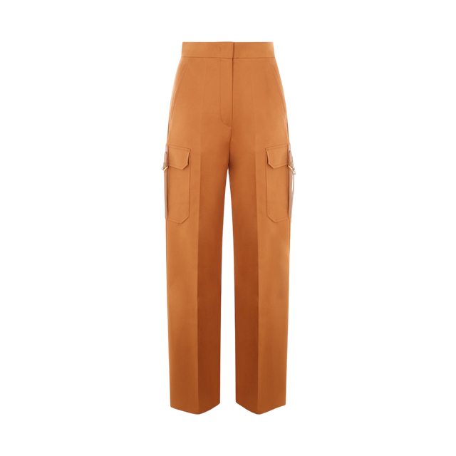 Edda Stretch Cotton Cargo Pants-MAX MARA-JOHN JULIA