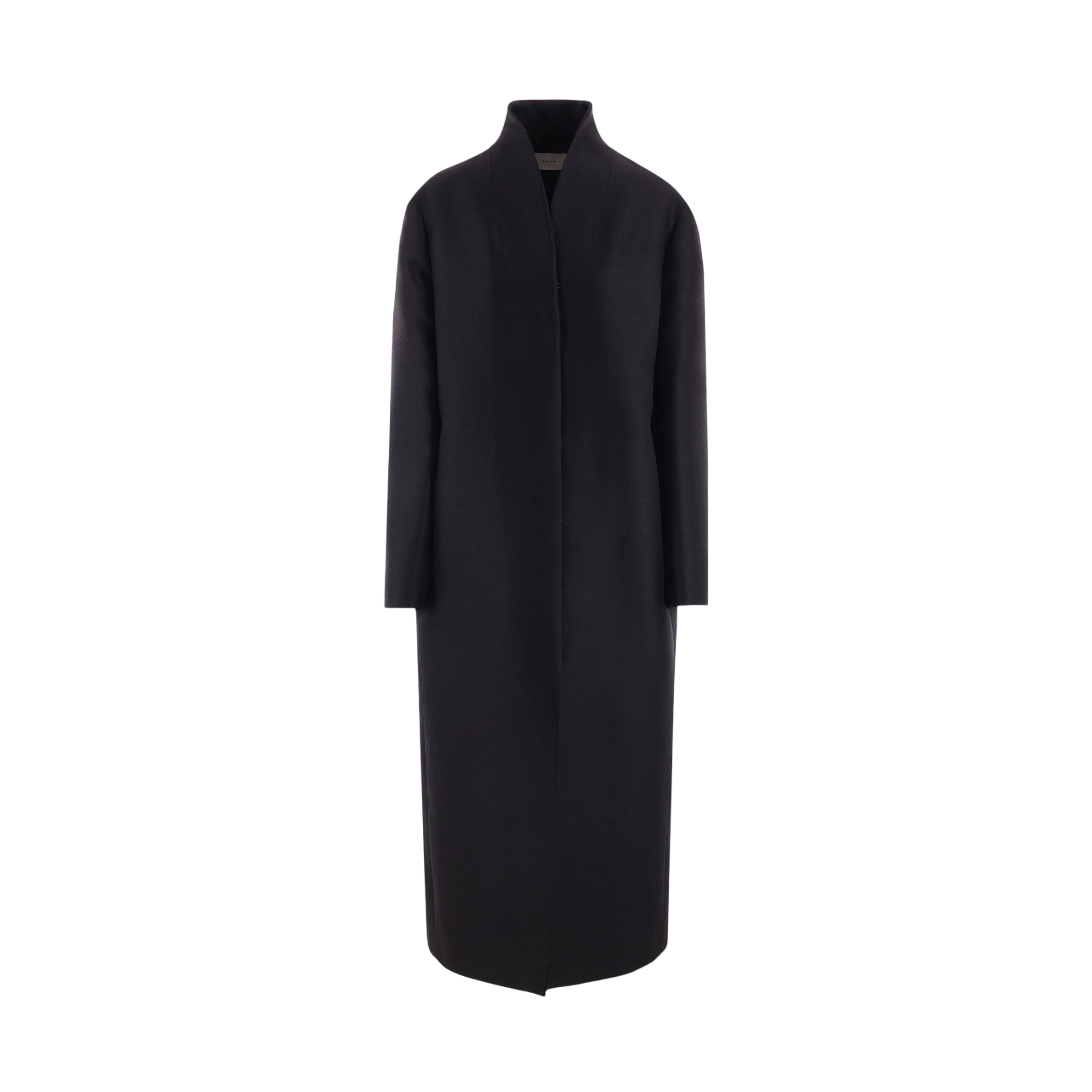 Egle Single-breasted Wool and Silk Coat-THE ROW-JOHN JULIA