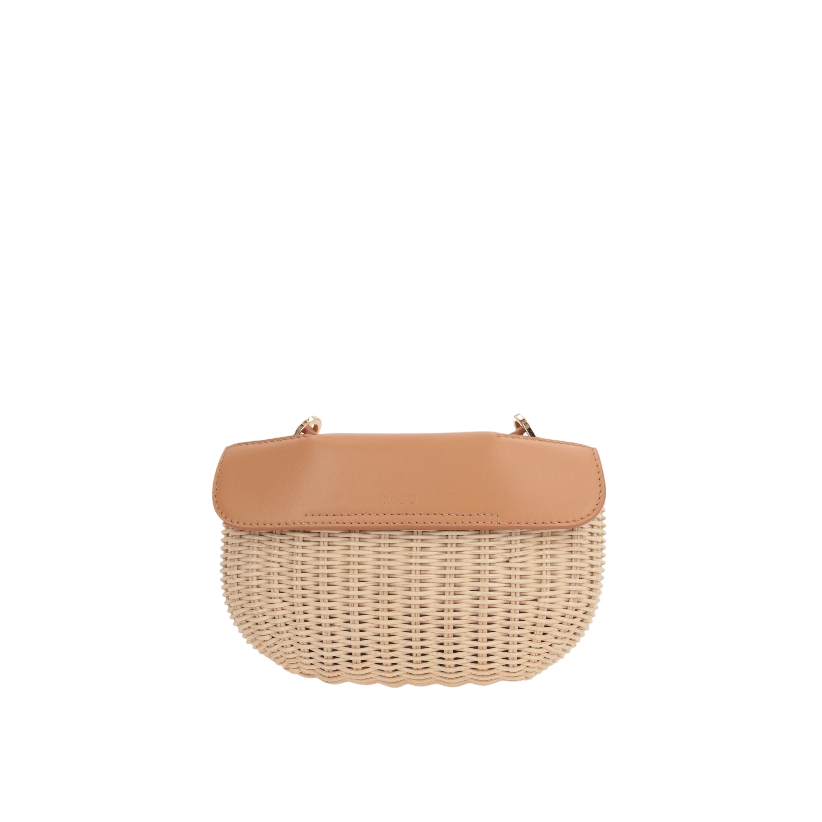 Eloise Willow and Leather Crossbody Bag-RODO-JOHN JULIA