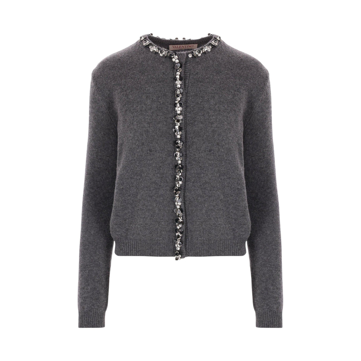 Embroidered Wool Cardigan-VALENTINO GARAVANI-JOHN JULIA