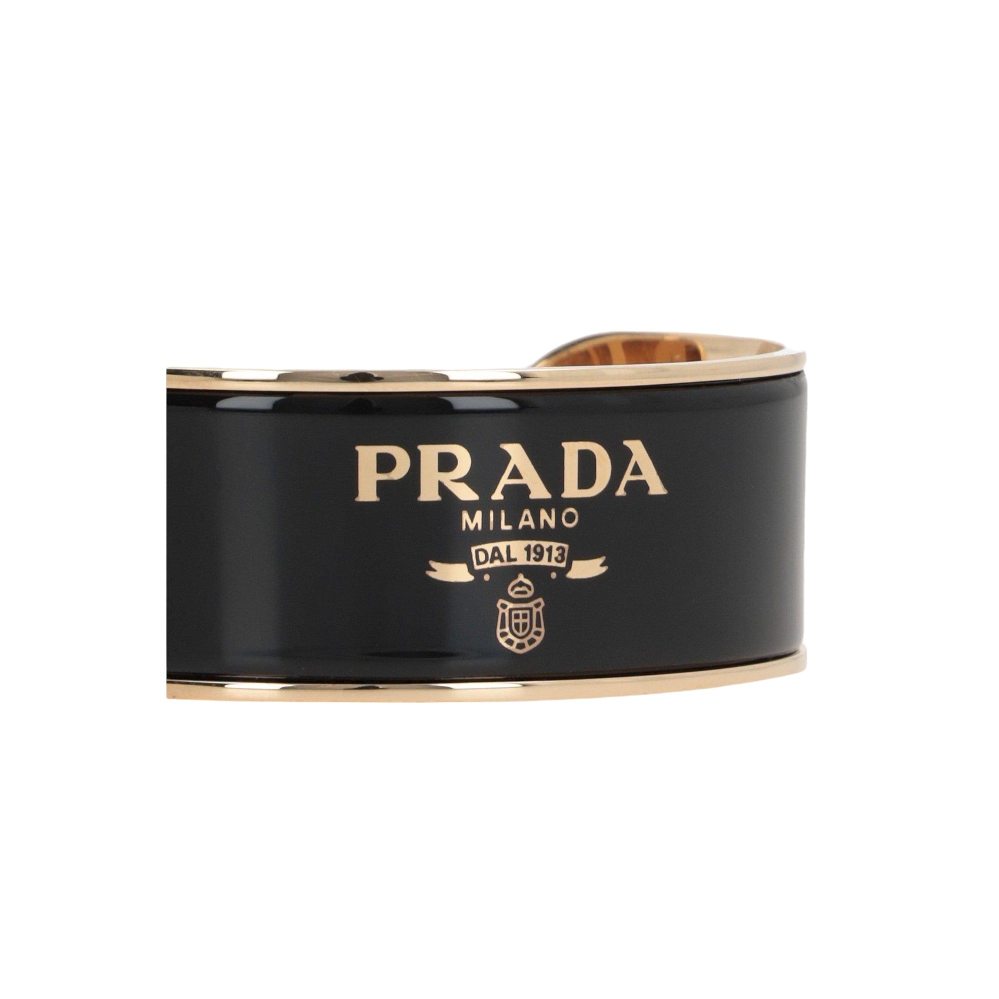 Enameled Brass Cuff Bracelet-PRADA-JOHN JULIA