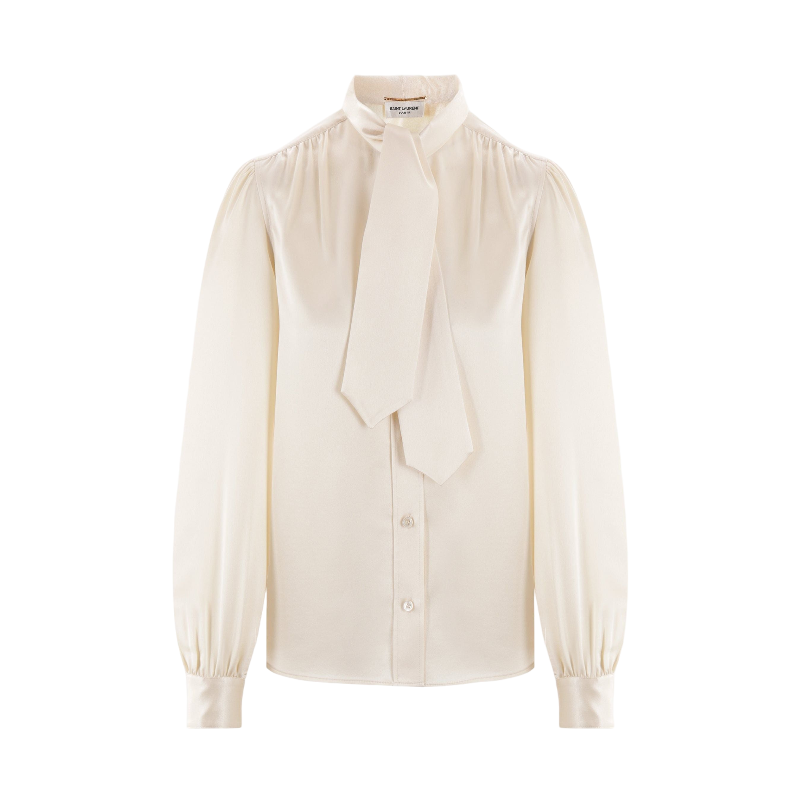 Envers Satin Shirt-SAINT LAURENT-JOHN JULIA