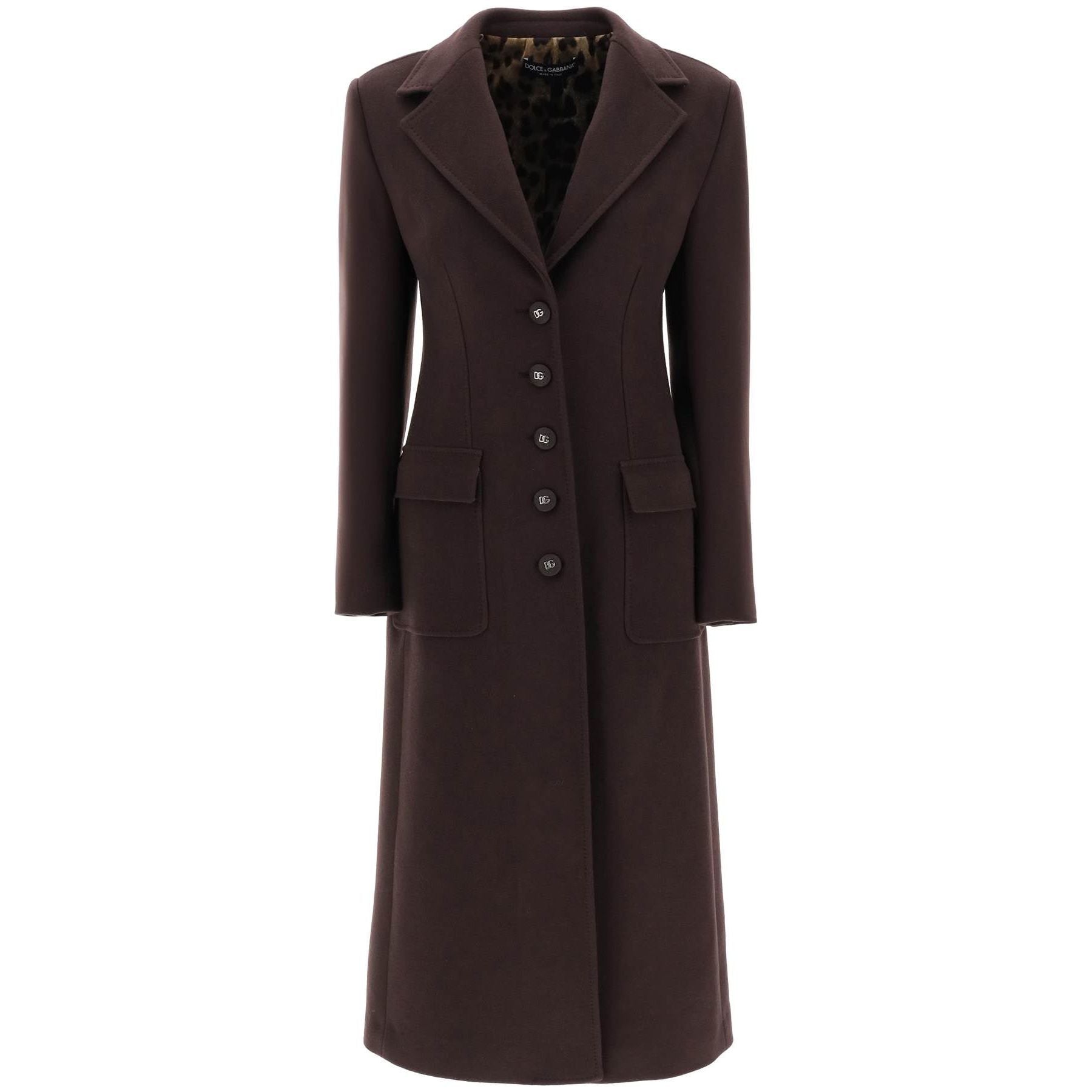 Shaped Coat In Wool And Cashmere