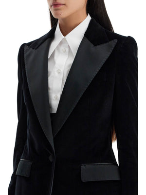 Turlington Velvet Tuxedo Jacket-Dolce & Gabbana-JOHN JULIA