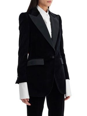 Turlington Velvet Tuxedo Jacket-Dolce & Gabbana-JOHN JULIA