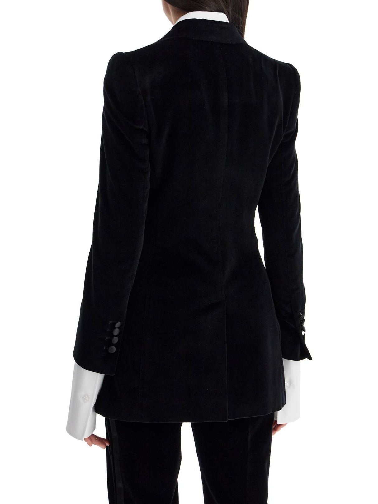 Turlington Velvet Tuxedo Jacket-Dolce & Gabbana-JOHN JULIA