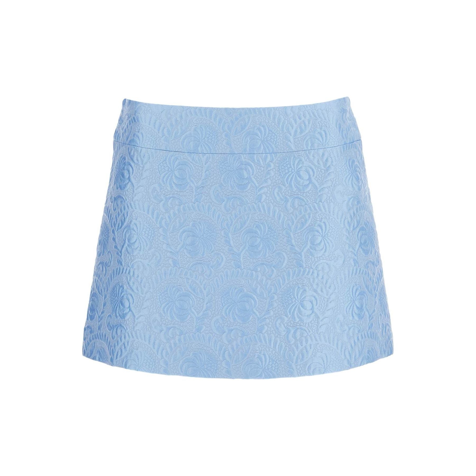 Floral Jacquard Mini Skirt