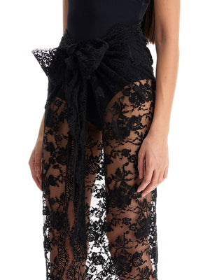 Floral Lace Maxi Skirt-Dolce & Gabbana-JOHN JULIA