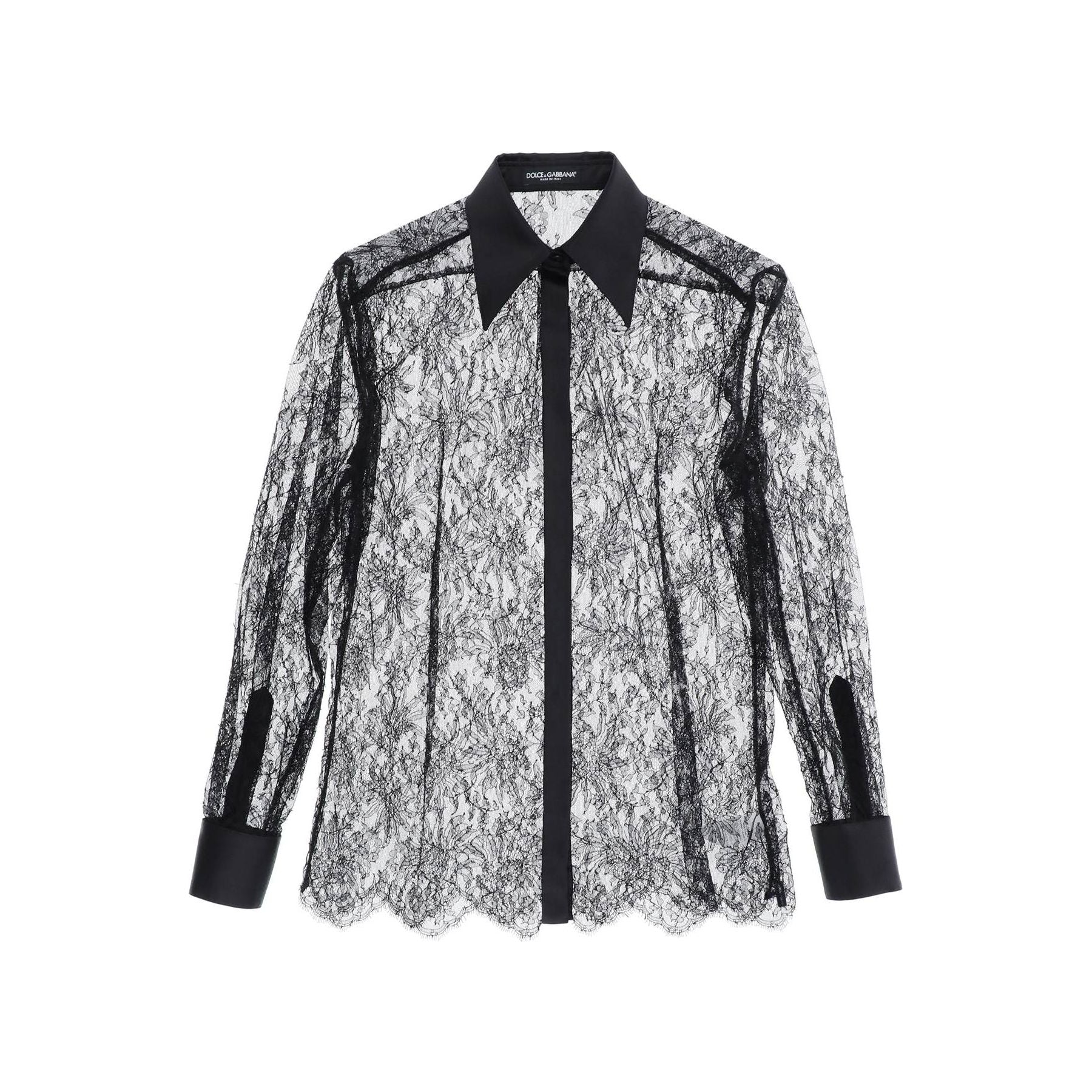 Floral Chantilly Lace Shirt