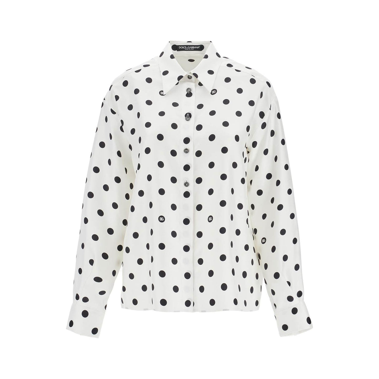 Silk Polka Dot Blouse