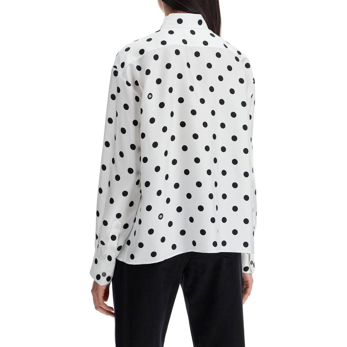 Silk Polka Dot Blouse