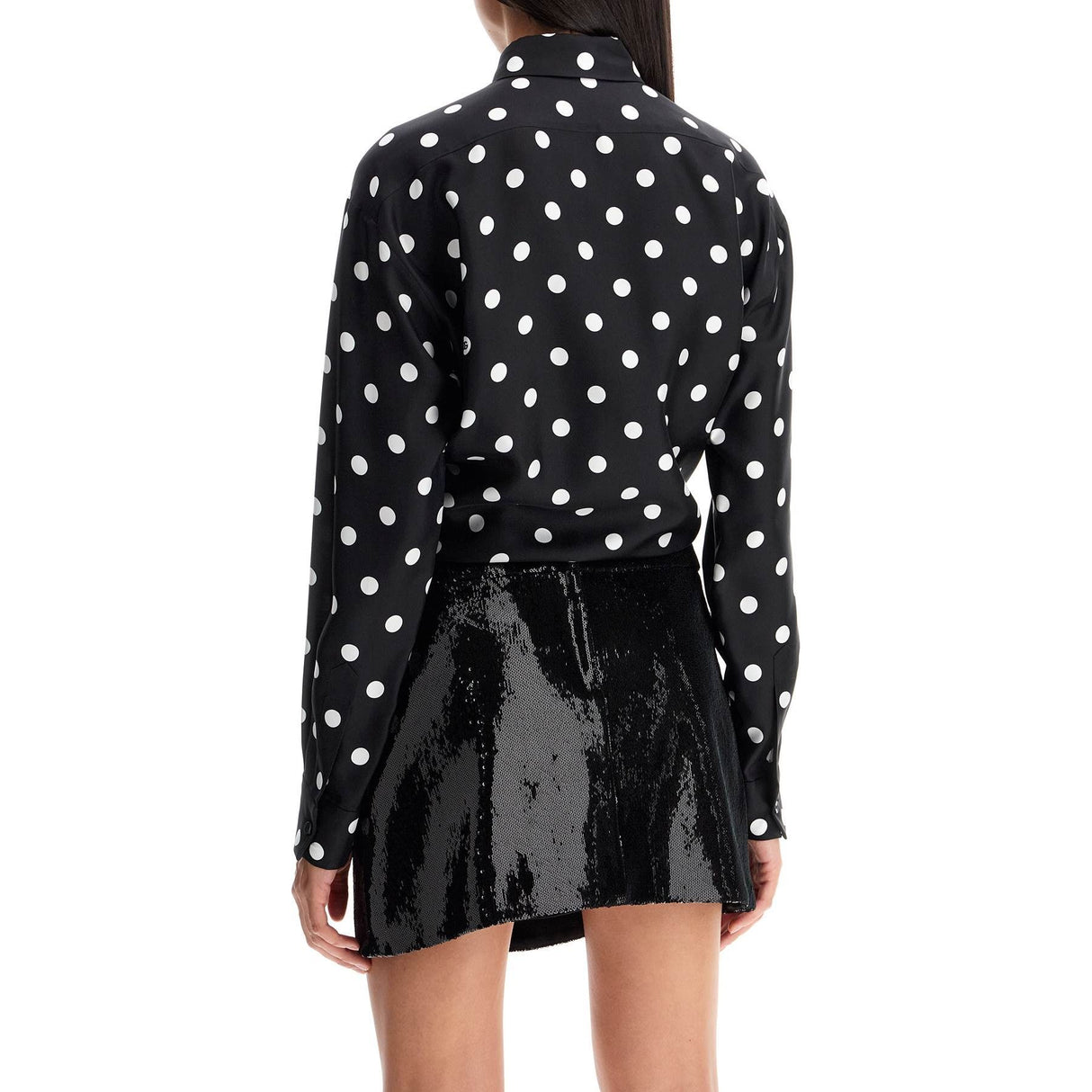 Silk Polka Dot Blouse