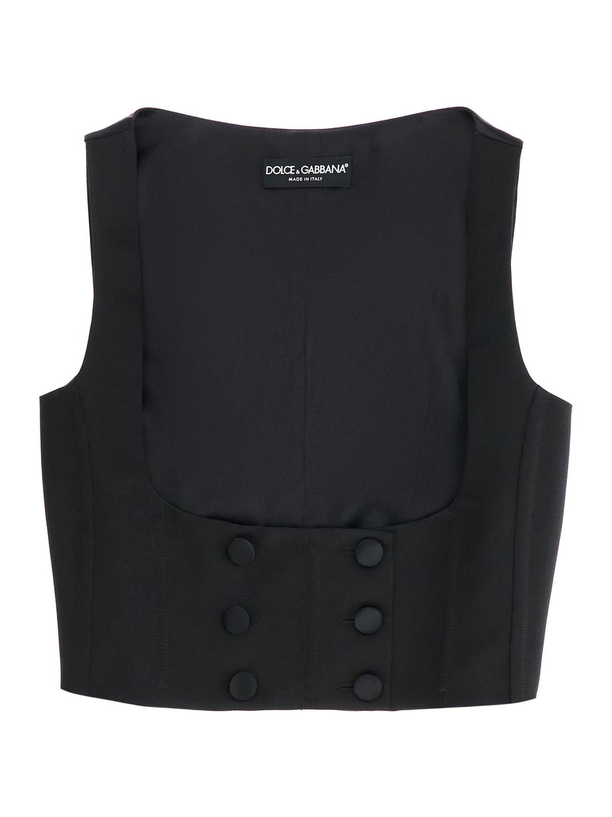 Silk Tuxedo Vest-DOLCE & GABBANA-JOHN JULIA