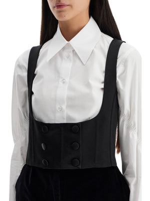 Silk Tuxedo Vest-DOLCE & GABBANA-JOHN JULIA