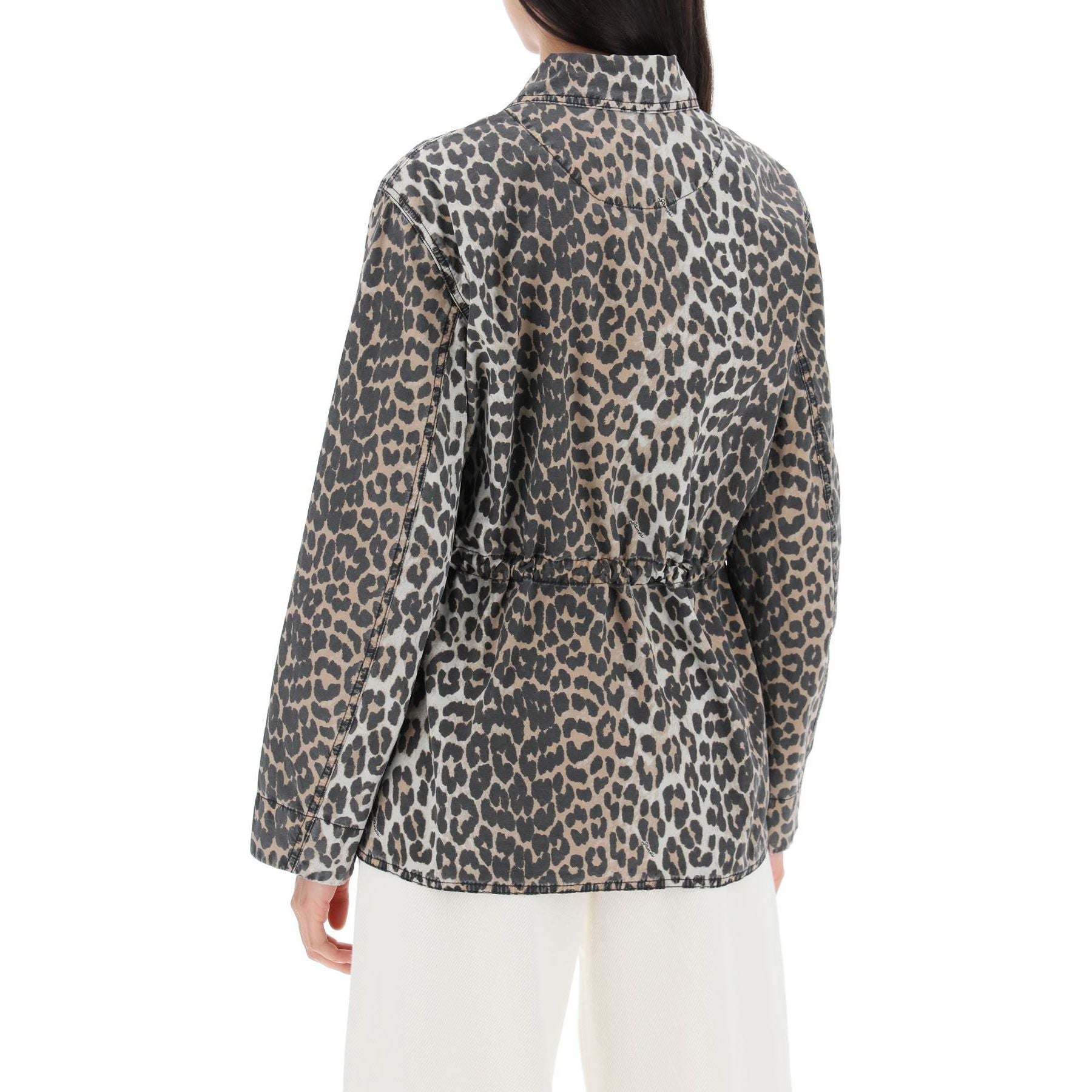 Leopard Organic Cotton Canvas Jacket
