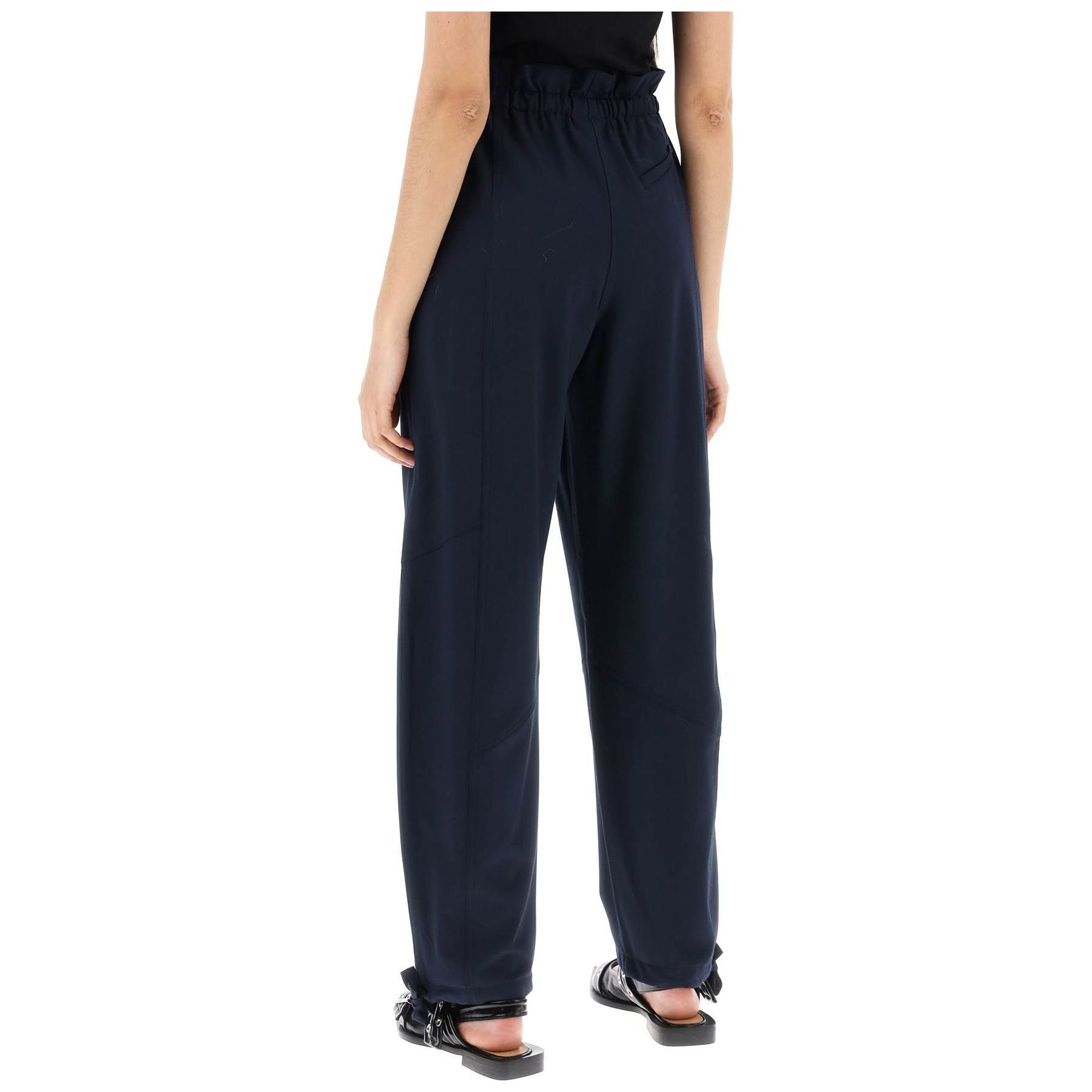 Sky Captain Elasticated High-Wasted Pants