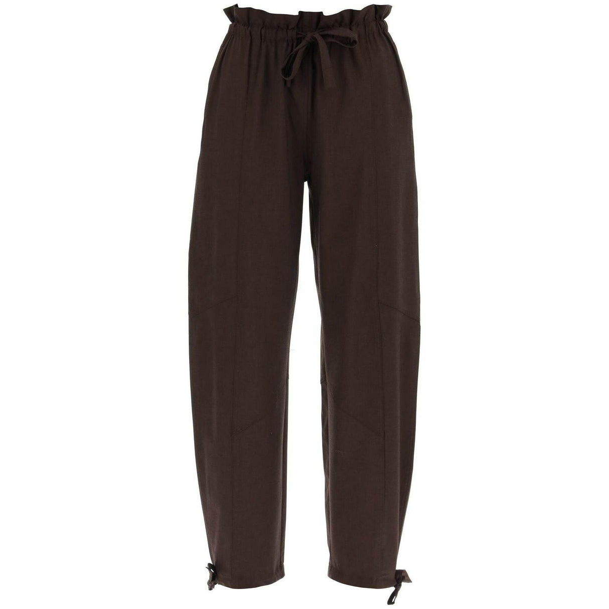 Drapey Melange Elasticated Waist Trousers.