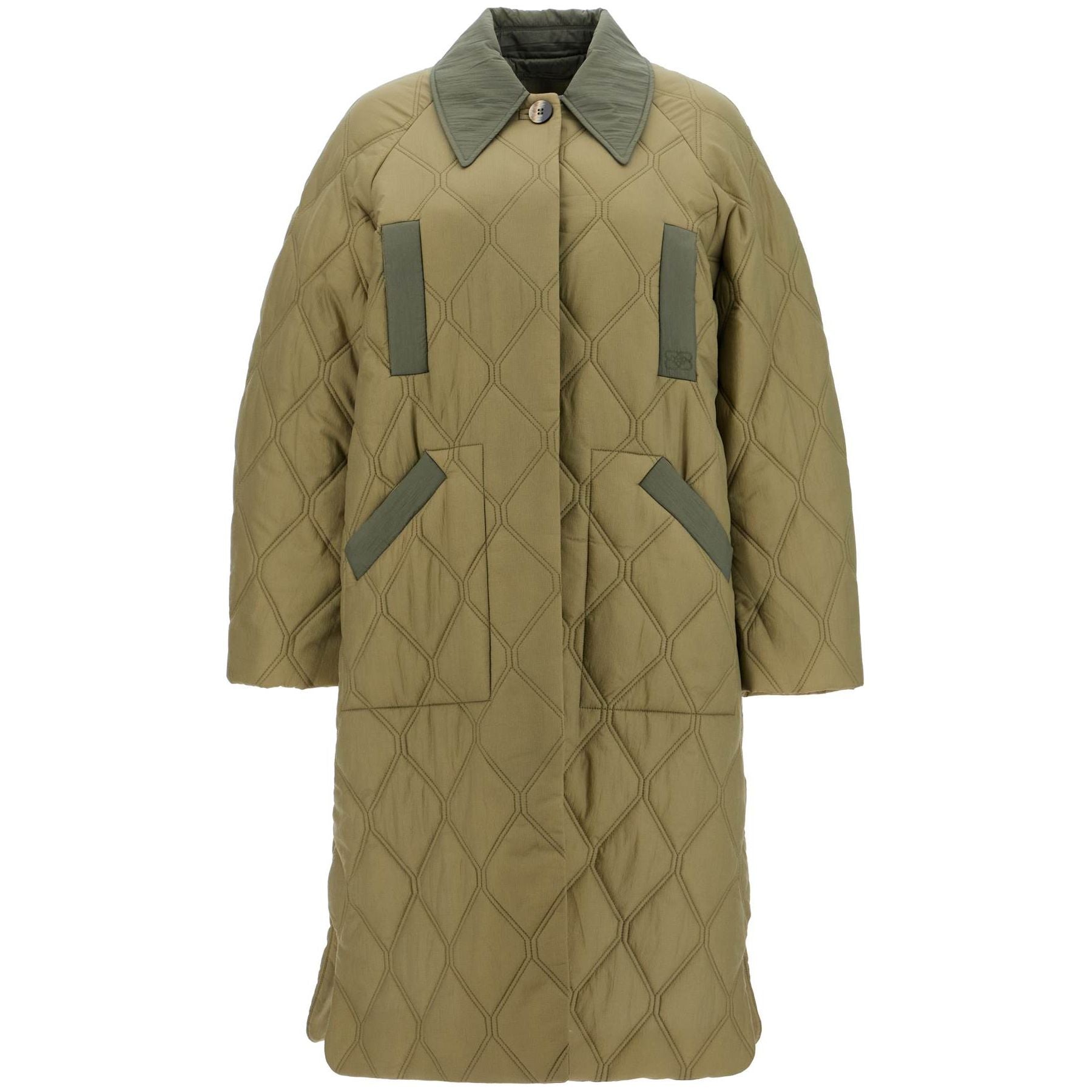 GANNI-Long Quilted Padded Coat -JOHN JULIA.