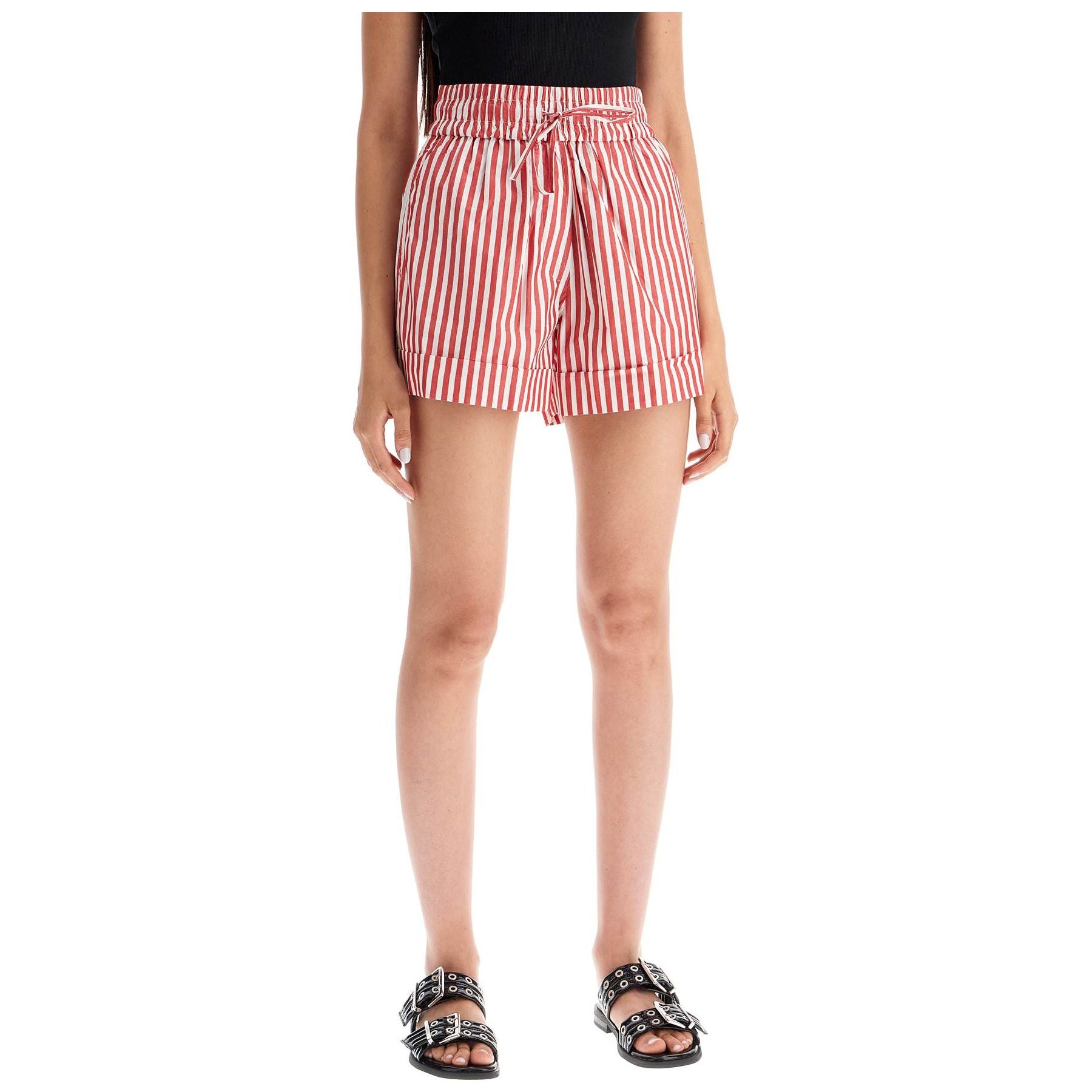 Organic Cotton Striped Shorts