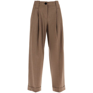 Sustainable Viscose Blend Flowy Trousers