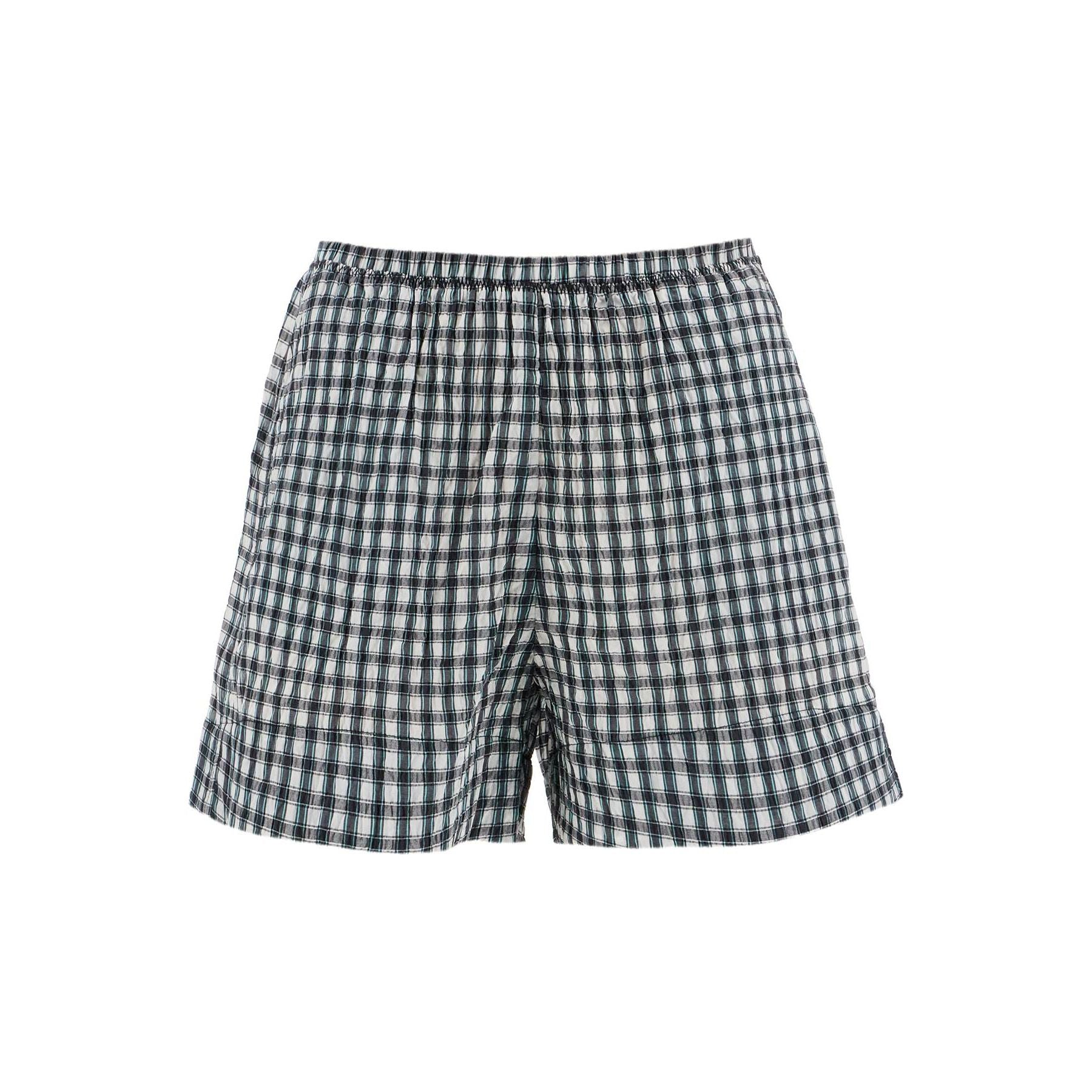 Seersucker Checkered Shorts
