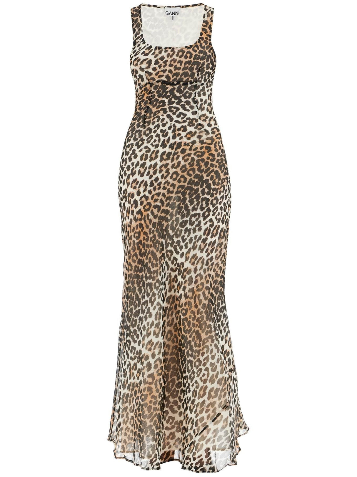 Maxi Animal Print Dress-Ganni-JOHN JULIA