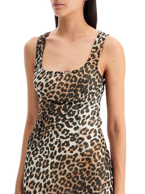 Maxi Animal Print Dress-Ganni-JOHN JULIA