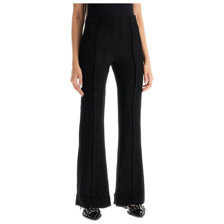 Stretch Viscose Flared Pants.