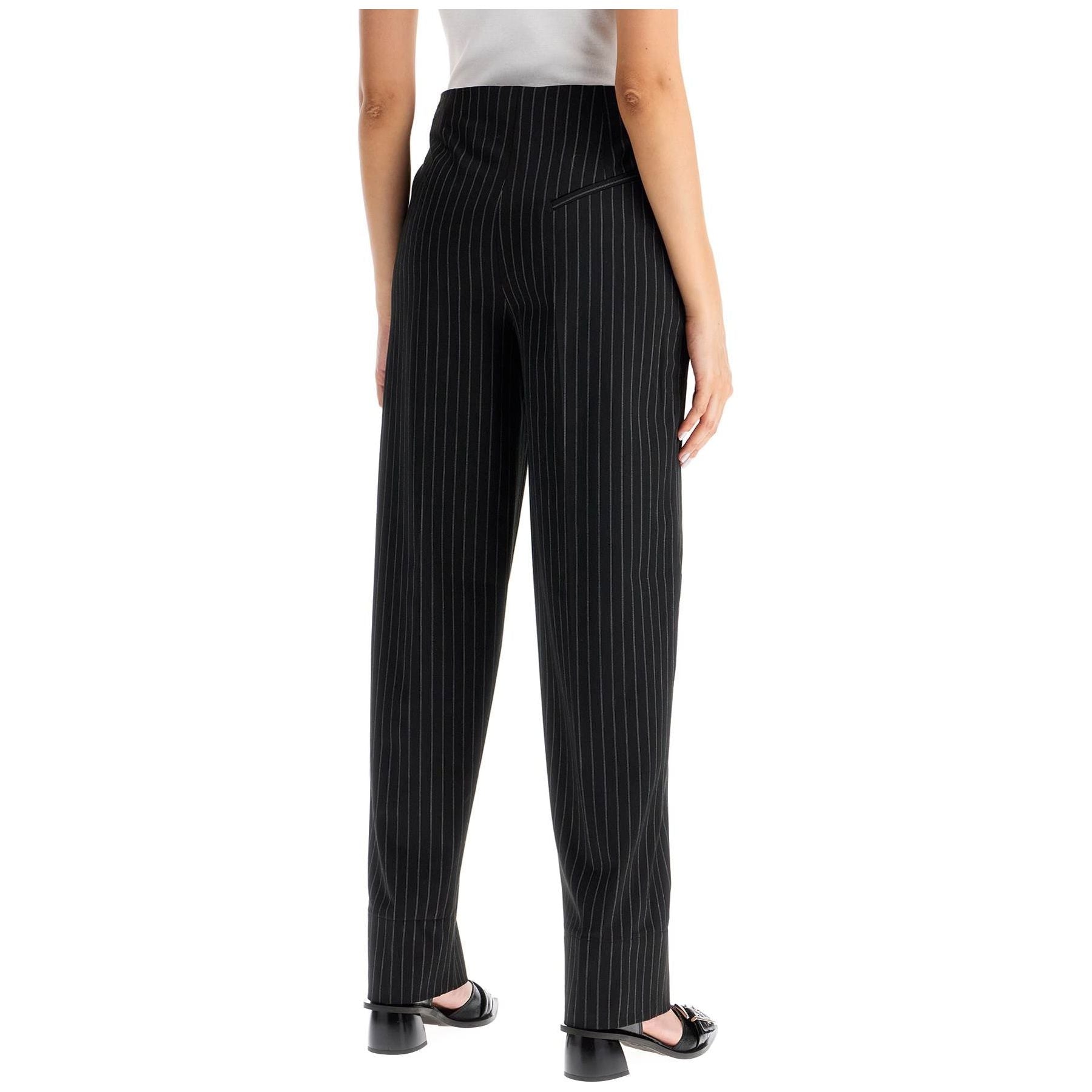 Striped Tapered Trousers