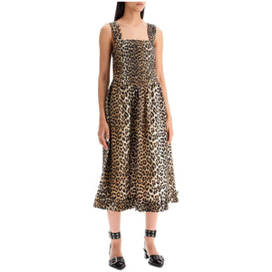 Animal Print Cotton Dress