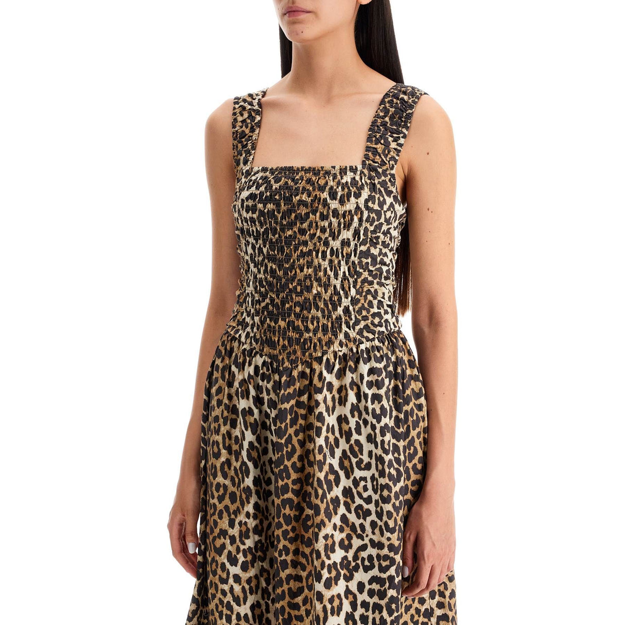 Animal Print Cotton Dress