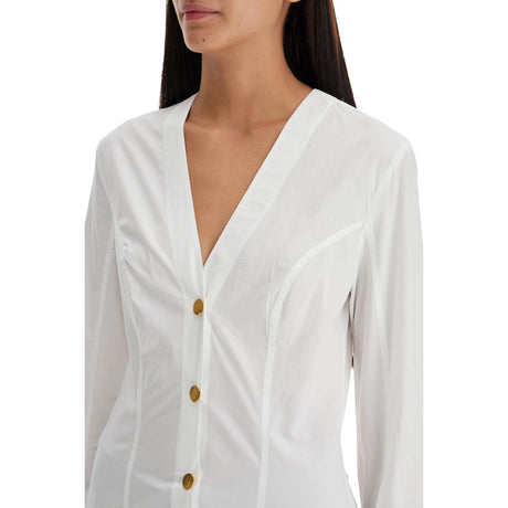 V-neck Shirt With Collar